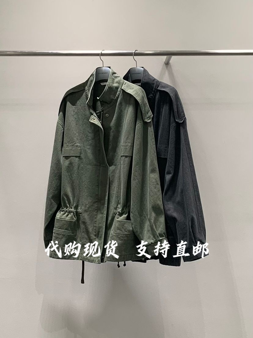 LOVE MOMEN韩国东大门2026秋冬女装新款纯色百搭立领长袖风衣外套图片