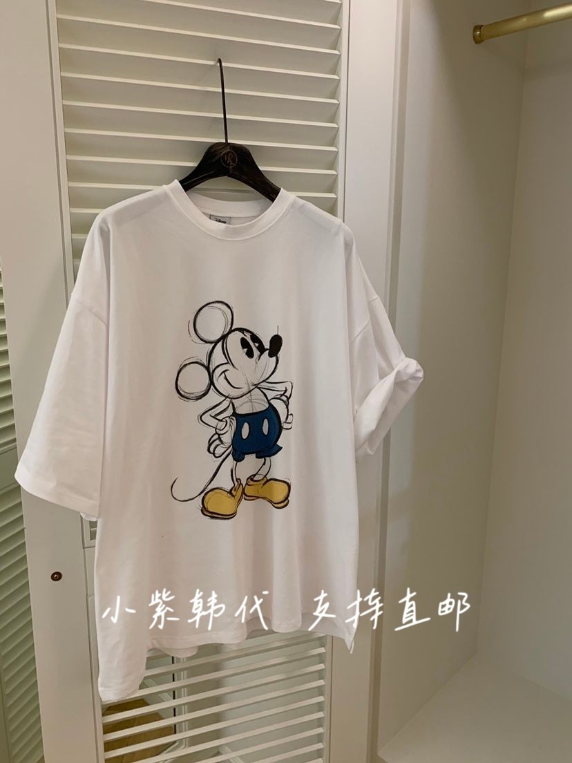 VIRKIN韩国东大门代购26春季新款女装卡通印花宽松休闲短袖T恤女