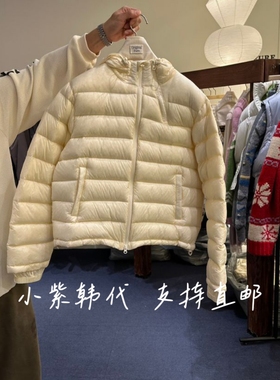 FURE韩国东大门代购2025秋冬女装新款时尚百搭连帽长袖羽绒服女