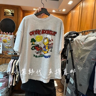 卡通印花宽松休闲短袖 GARMENT韩国东大门代购 女装 新款 T恤 26春季