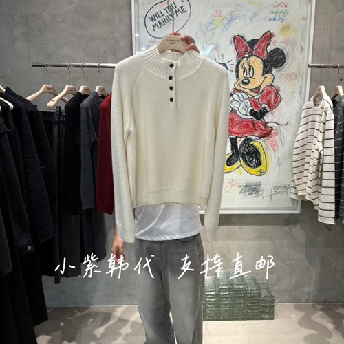 LAMAGIEPIE韩国东大门代购2025秋冬牛仔新款装时尚百搭针织衫女