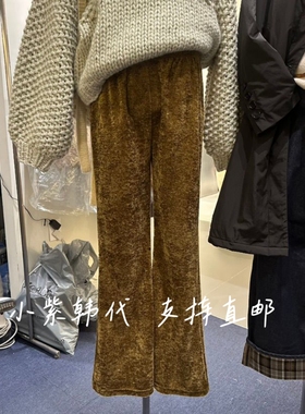 FURE韩国东大门代购2025秋冬女装新款时尚百搭松紧腰休闲裤女