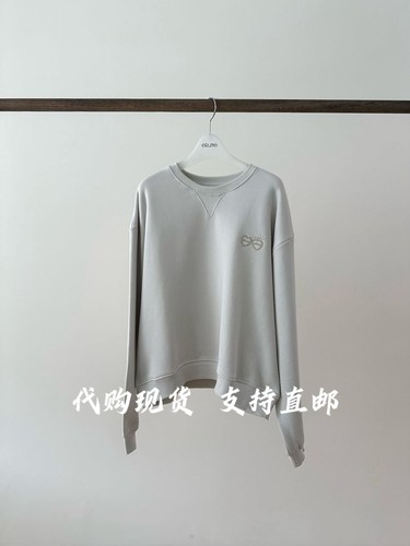ERUME韩国东大门2026秋冬女装新款休闲圆领长袖蝴蝶结T恤女