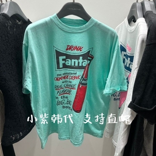 TARABY MOTION韩国东大门代购2026春新款洋气时尚字母印花短袖T恤
