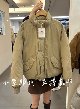 NOWHERE韩国东大门代购2025秋冬女装新款时尚百搭长袖羽绒服外套