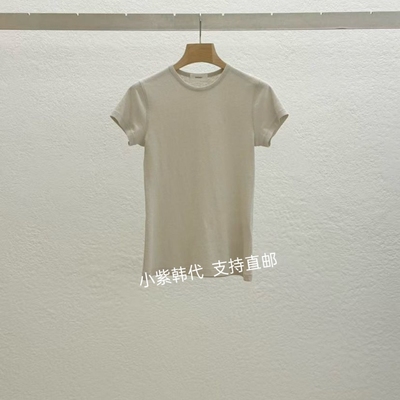 韩国东大门代购STATEMENT 2026春新款经典纯色净版圆领短袖T恤女