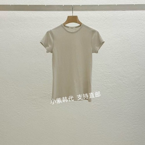 韩国东大门代购STATEMENT 2026春新款经典纯色净版圆领短袖T恤女