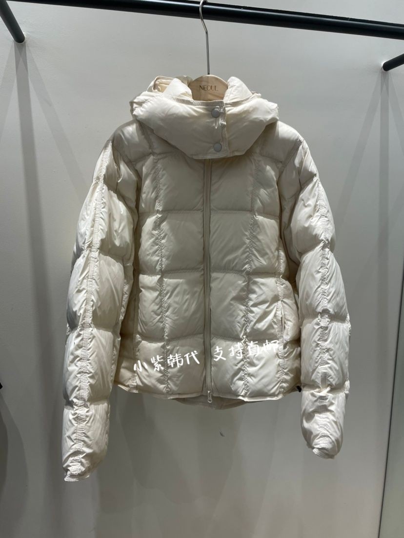 韩国东大门代购NEOUL 25秋冬新款时尚连帽宽松百搭显瘦短羽绒服女