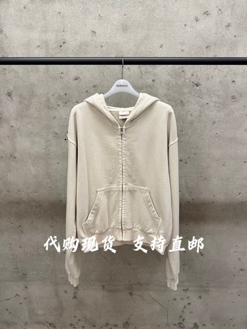 EST/RAWHAUS韩国东大门2026秋季新女装时尚百搭连帽拉链卫衣外套图片