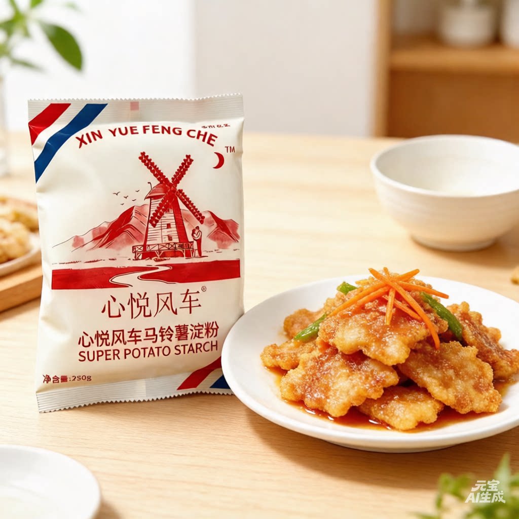 心悦风车超级生粉马铃薯土豆淀粉酒店家用勾芡油炸锅包肉松鼠鱼