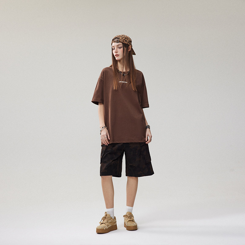 answer me 391 模特图 t230 印花短袖t恤 p48 控58