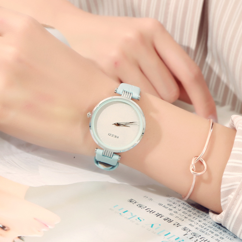 珂紫kezzi手表女时尚潮流简约大方女生手表韩版学生潮女表带防水