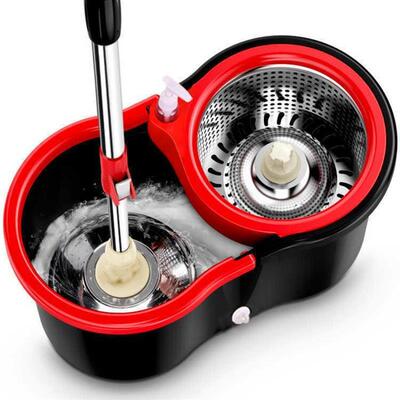 Spin Mop Bucket Floor Cleaning System floor mop wringer set
