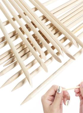 Wood Nail Sticks Cuticle Pusher Remover Manicure Pedicur美甲