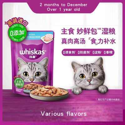 packs of fish flavored cat food for kittens Various flavors