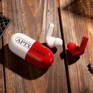 官方正版 bilipods 名侦探柯南 APTX-4869药丸 真无线蓝牙耳机