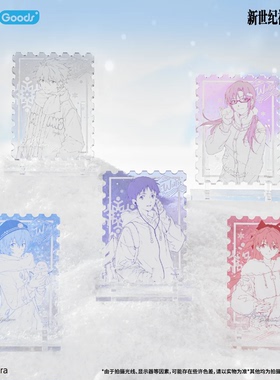 正版 EVA 新世纪福音战士 Falling in Winter系列 亚克力砖片盲盒