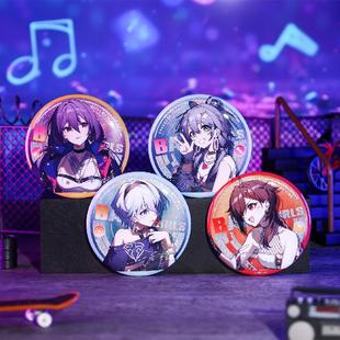 官方正版 Vsinger洛天依周边地下摇滚徽章镭射票色纸海报挂件新品