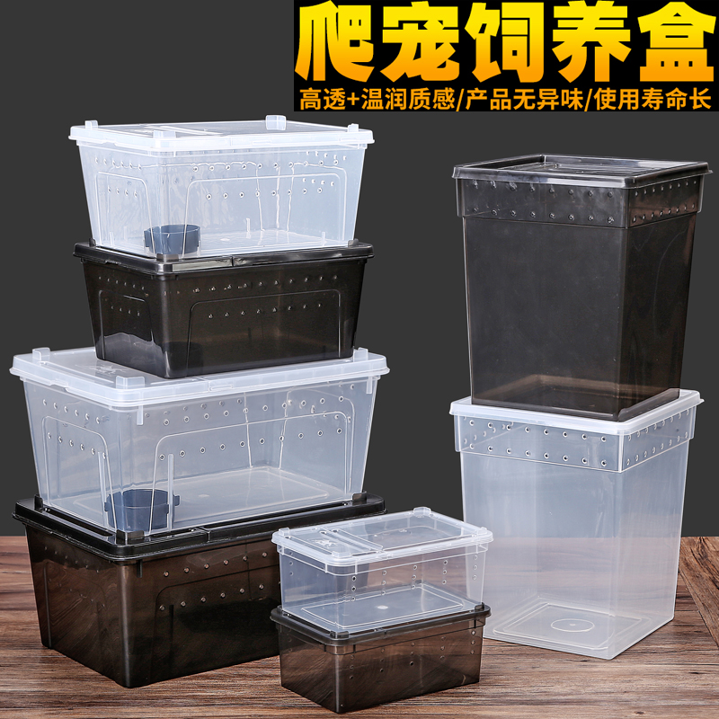 爬虫饲养盒爬宠箱蜘蛛角蛙守宫蜥蜴宠物用品蛇昆虫乌龟缸人渣盒