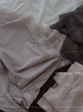 touchme法式裸肌感莫代尔内裤女桑蚕丝抑菌裆柔软舒适中腰包臀3条