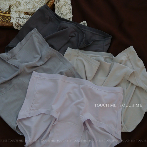 80S莫代尔内裤女纯棉桑蚕丝裆3条