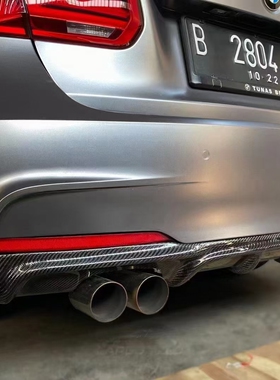 宝马3系改装件F30F35mp双边四出款双边单出款单边双出款带灯后唇