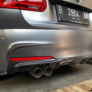 宝马3系改装件F30F35mp双边四出款双边单出款单边双出款带灯后唇