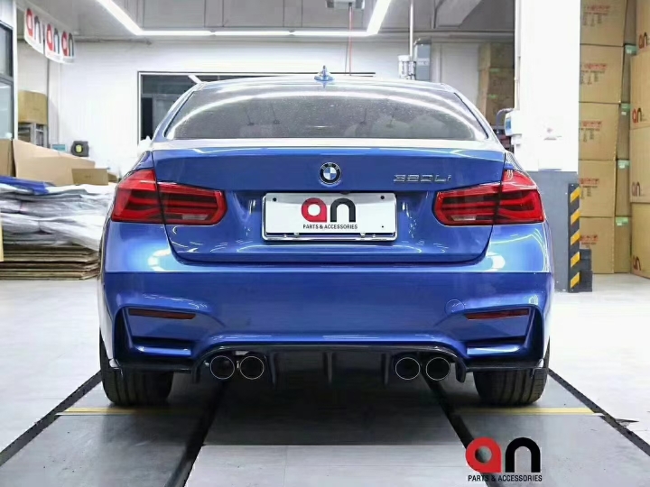 宝马3系改装汽车包围三段式后铲