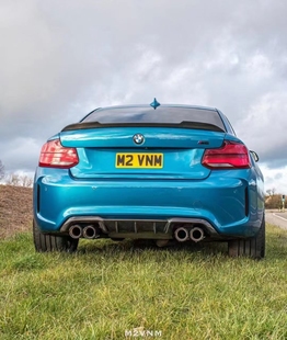 宝马2系汽车用品升级改装 免打孔碳纤维尾翼小包围 件f22f23psm款