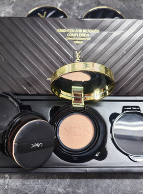 清仓YZS黑皮革遮瑕气垫bb霜保湿持久不脱妆替换芯正装盒子老客正