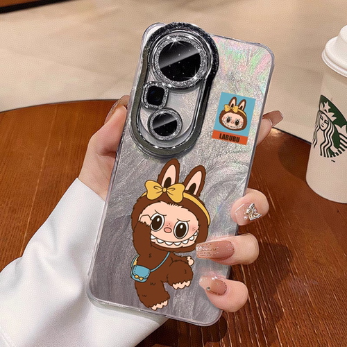 拉布布适用苹果16promax手机壳华为mate60pro简约卡通P70女荣耀OPPOReno12全包防摔小米14VIVOS19可爱