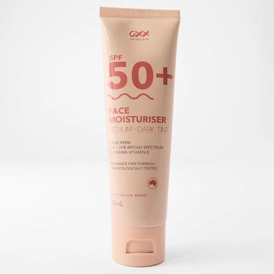 OXX Skincare SPF 50+ Face Moisturiser and Sunscreen 75ml防晒