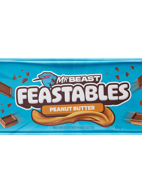 Mr Beast Feastables Peanut Butter Chocolate Bar 60g 巧克力