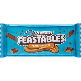 Mr Beast Feastables Peanut Butter Chocolate Bar 60g 巧克力
