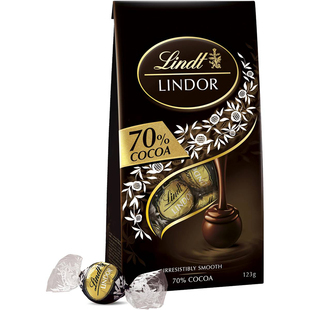 Lindt Lindor 70% Cocoa Dark Chocolate 123g 可可黑巧 澳洲代购