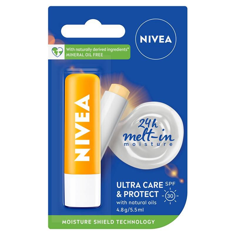 NIVEA Sun Protect Moisturising Lip Balm SPF30 4.8g防晒润唇膏