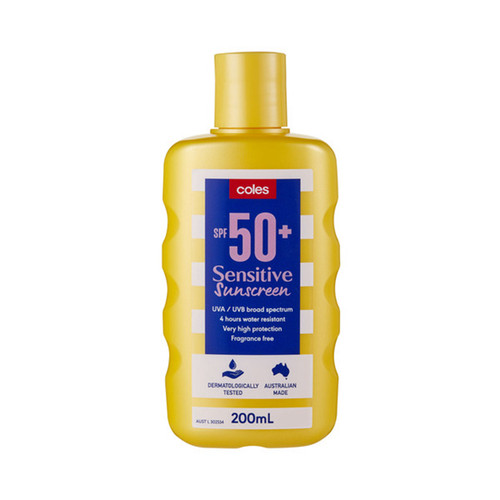 ColesSPF50+200mL澳洲防晒霜