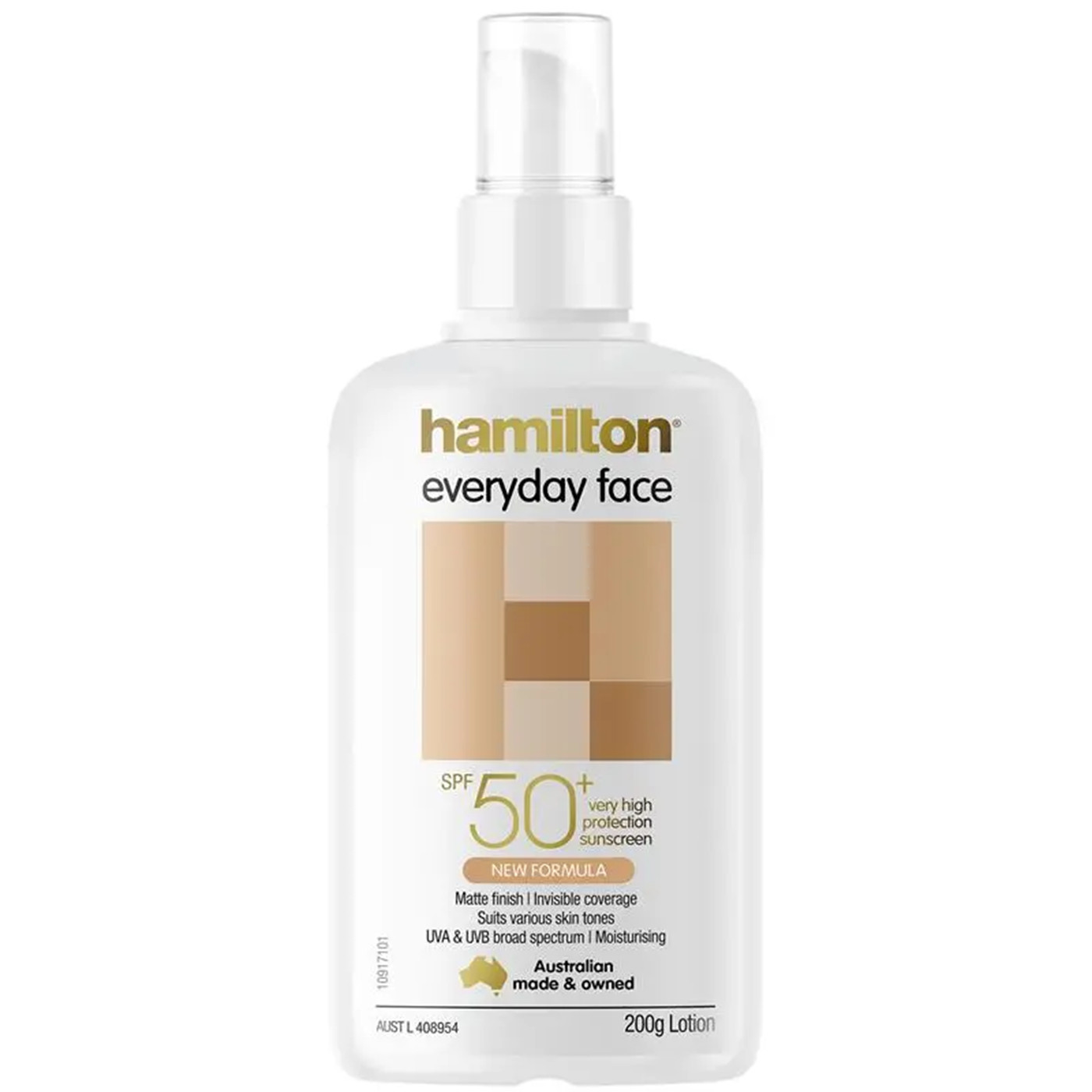 Hamilton SPF 50+ Everyday Face 200ml 面部防晒霜 澳洲代购