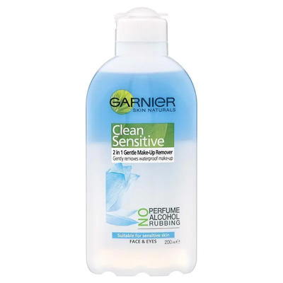 Garnier Clean Sensitive Face and Eye Makeup Remover卸妆200ml