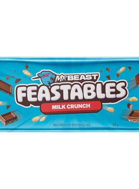 Mr Beast Feastables Milk Chocolate Crunch 60g 牛奶脆心巧克力