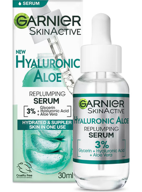 Garnier Skin Active Hyaluronic Aloe Replumping Serum精华30ml