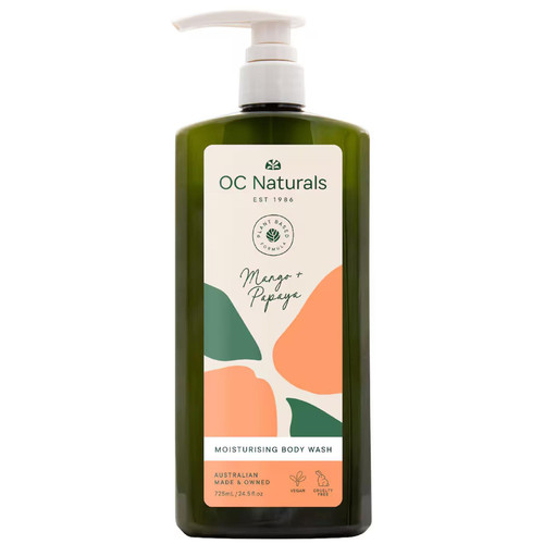 OC Naturals Mango & Papaya Body Wash 725mL 沐浴露 澳洲代购