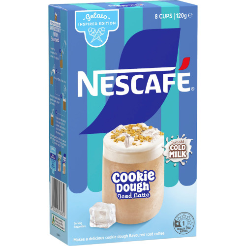 Nescafe Iced Latte Sachets Cookie Dough 8 pack 120g 速溶咖啡
