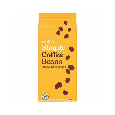 Coles Simply Coffee Beans 1KG 咖啡豆 澳洲代购