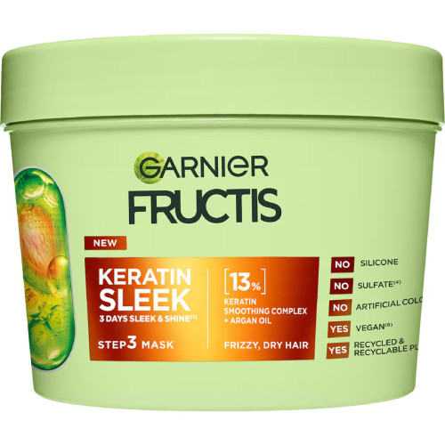 Garnier Fructis Keratin Sleek Hair Mask 370mL 发膜 澳洲代购