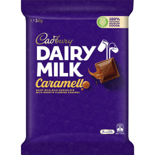 Cadbury Dairy Milk Caramello Large Choc 345g 焦糖大块巧克力