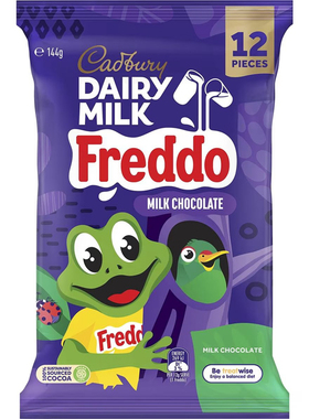 Cadbury Dairy Milk Chocolate Freddo 小青蛙牛奶巧克力144g澳洲