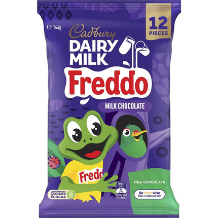 Cadbury Dairy Milk Chocolate Freddo 小青蛙牛奶巧克力144g澳洲
