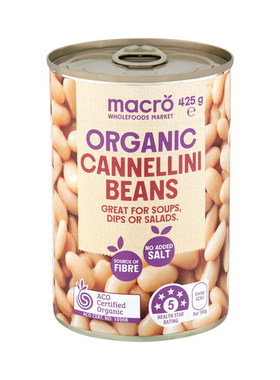 Macro Organic Cannellini Beans 425g 有机白豆 澳洲代购