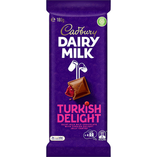 Cadbury Dairy Milk Turkish Delight Choc土耳其软糖巧克力 180g